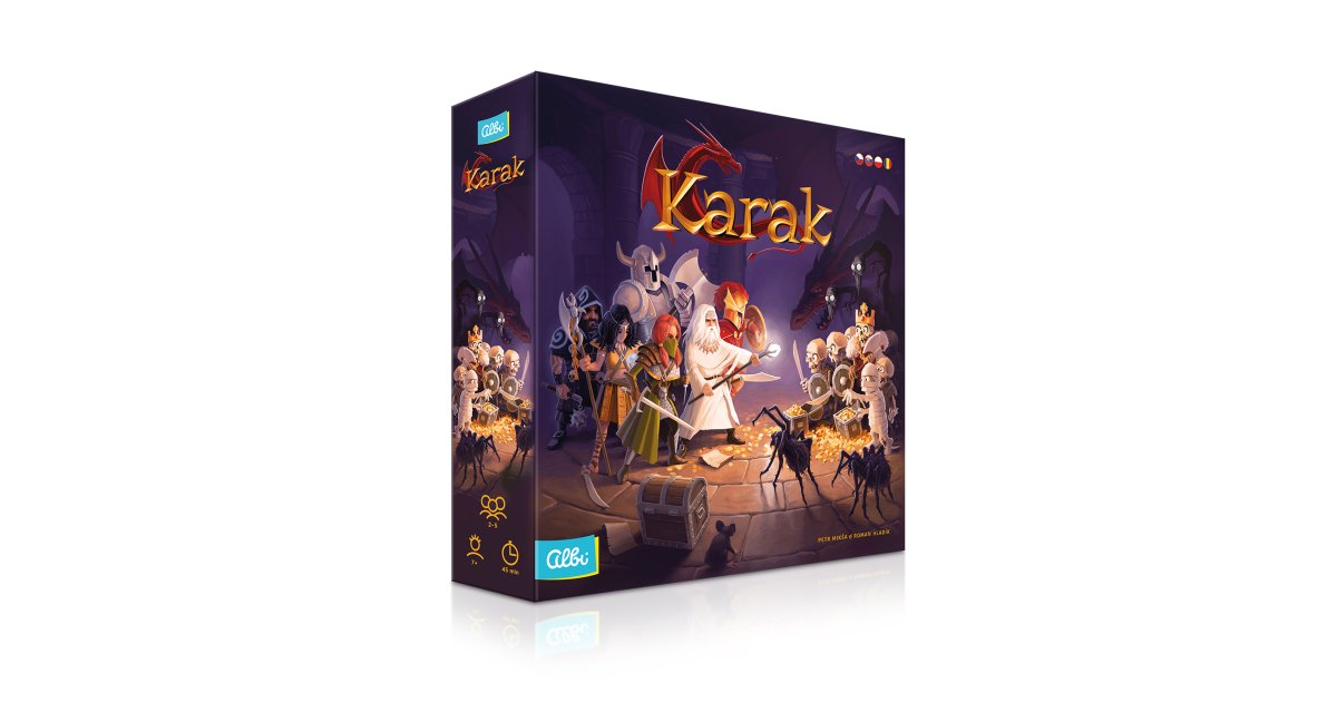 Albi 12388 Karak : Deluxe Set Avec Dés Dragon Et Marqueur Métal