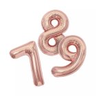 Balóniky fóliové 85 cm rose gold čísla