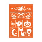 Detská šablóna na líčenie Halloween