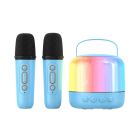 Modrý bezdrôtový karaoke set