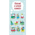 Vianočná obálka na peniaze - Šťastné a veselé Vianoce