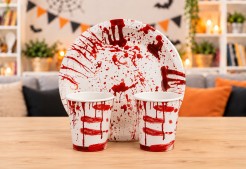 Halloweenske stolovanie