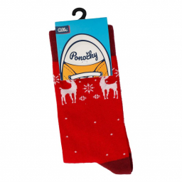 Červené jelene - Zimné ponožky