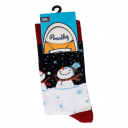 Snehuliak - Zimné ponožky