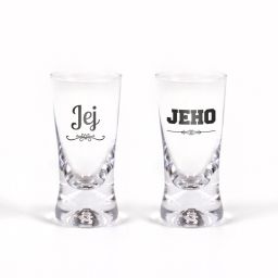 Súprava 2 panákov - Jeho/jej