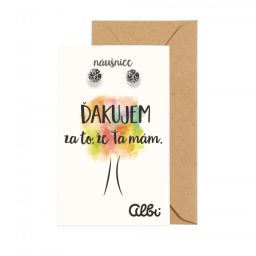 Darčekové náušnice - Ďakujem