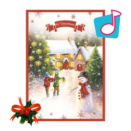 Snehuliak a deti - Vianočné hracie prianie