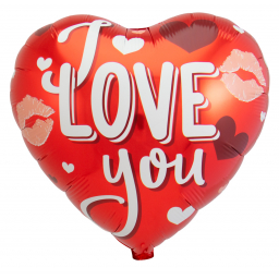 Fóliový balónik srdce – Nápis I Love You 46cm