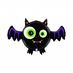 Fóliový balón čierny netopier