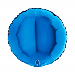 Fóliový balónik modrý kruh 46cm
