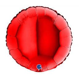 Fóliový balónik červený kruh 46cm