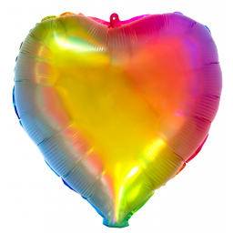 Balónik fóliový dúhové srdce