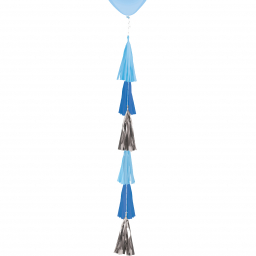 Chvost na balóniky strapce modrý 70 cm