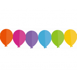 Girlanda balóniky farebné 3,6 m