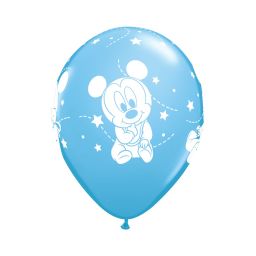 Balóniky latexové Baby boy Mickey Mouse 6 ks