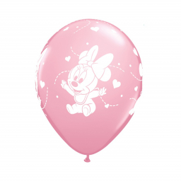 Balóniky latexové Baby girl Minnie Mouse 6 ks