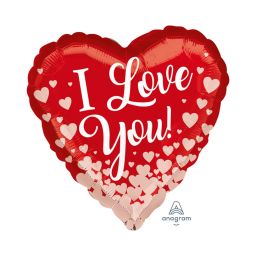 Balónik fóliový I Love You červené srdce