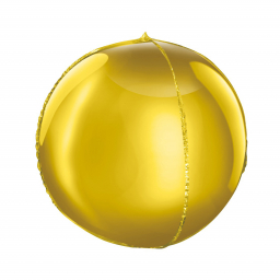Balónik fóliový zlatá guľa