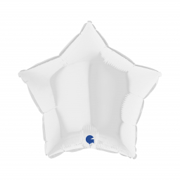 Balónik fóliový biela hviezda