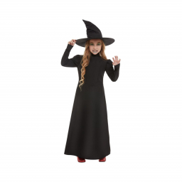 Kostým dievčenský Čarodejnica čierna veľ.M (7-9 rokov)