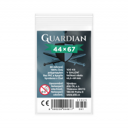Obaly na karty Guardian pre karty 44 × 67 mm - 100 ks