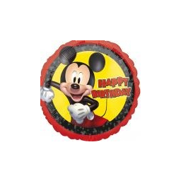 Balónik fóliový Happy Birthday Mickey Mouse