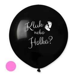 Balónik Chlapec alebo dievča? 50 cm - ružová náplň
