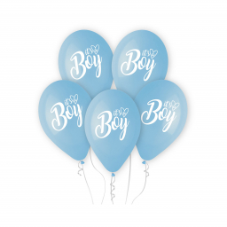 Balóniky latexové modré It´s a Boy 5 ks