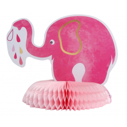 Papierová dekorácia It´s a Girl slon ružový