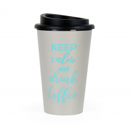 Cestovný hrnček - Keep calm and drink coffee