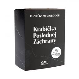 Krabička poslednej záchrany pre ženícha