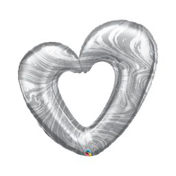 Balónik fóliový srdce strieborné