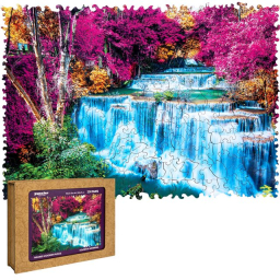 Drevené puzzle - Farebný vodopád