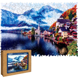 Drevené puzzle - Halštadtské jazero
