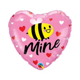 Balónik fóliový Srdce Bee mine