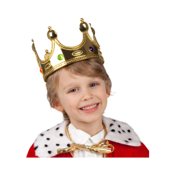 Koruna kráľovská detská zlatá