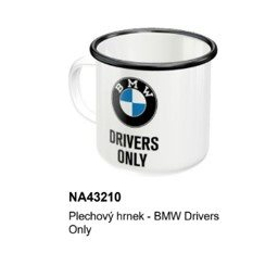 Plechový hrnček - BMW Drivers Only
