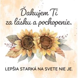 Magnetka s textom - Ďakujem Ti