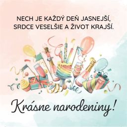 Magnetka s textom - Nech je každý deň jasnejší