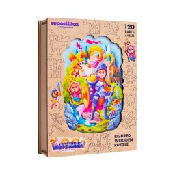 Drevené farebné puzzle - Statočný rytier
