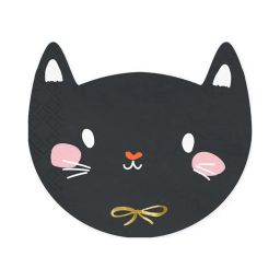Servítky Halloween mačka 6 ks
