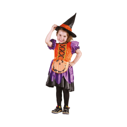 Kostým detský Tekvicová čarodejnica veľ. 3-4 roky