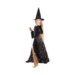 Kostým detský Polnočná čarodejnica veľ. 7-9 rokov