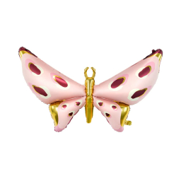 Balónik fóliový Motýľ ružový