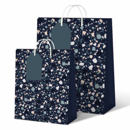 Darčekové tašky Modré teraco