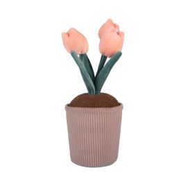 Maxi plyšový kvet - Ružové tulipány