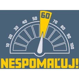 Pánske vtipné tričko - 60tka Nespomaľuj!, veľkosť XXL