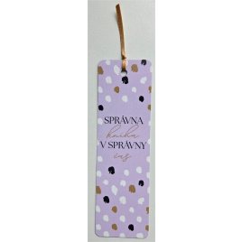 Záložka - Správna kniha v správny čas