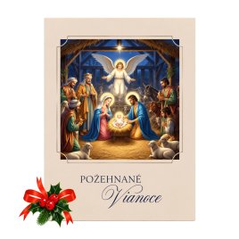 Papierové vianočné prianie - Betlehem