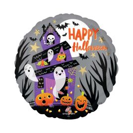 Fóliový balón Halloween strašidelný dom